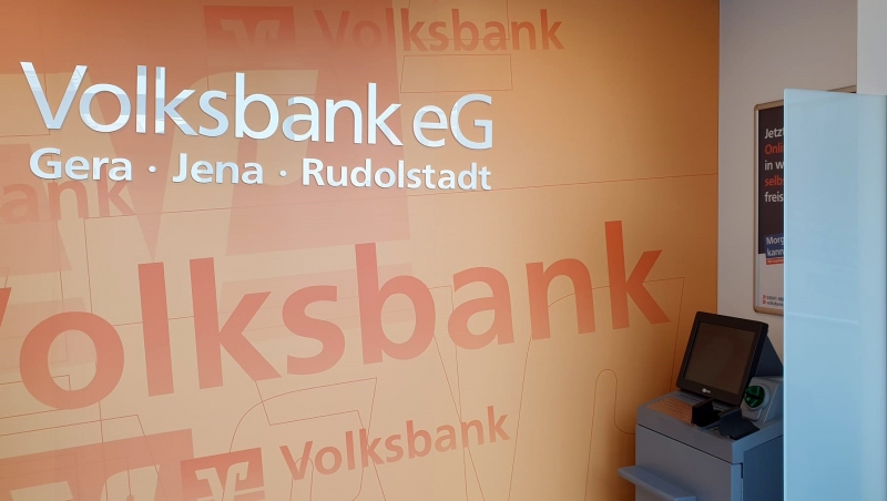 Eröffnung Volksbank in der „Otto Dix Passage“ in Gera.