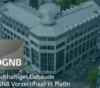 DGNB Vorzertifikat in Platin für Umbau des „Löhrs Eck“ in Leipzig